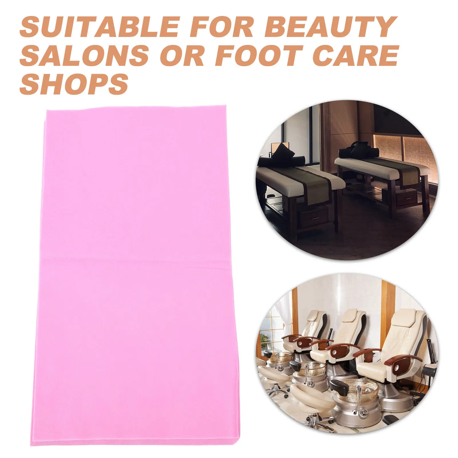 100 قطعة مناشف سبا غير منسوجة للاستعمال مرة واحدة، بطانات حمام القدم لصالونات التجميل، عيادة السبا، الفندق، استخدام مقاوم للماء، مقاوم للزيت