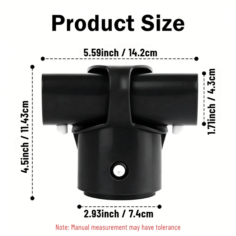 12427 T-Joint Leg Amp Beam Pool Parts for Intex 15ft 16ft 18ft 20ft 24ft and Above Round Frame Pools Durable T-Joint Replacement