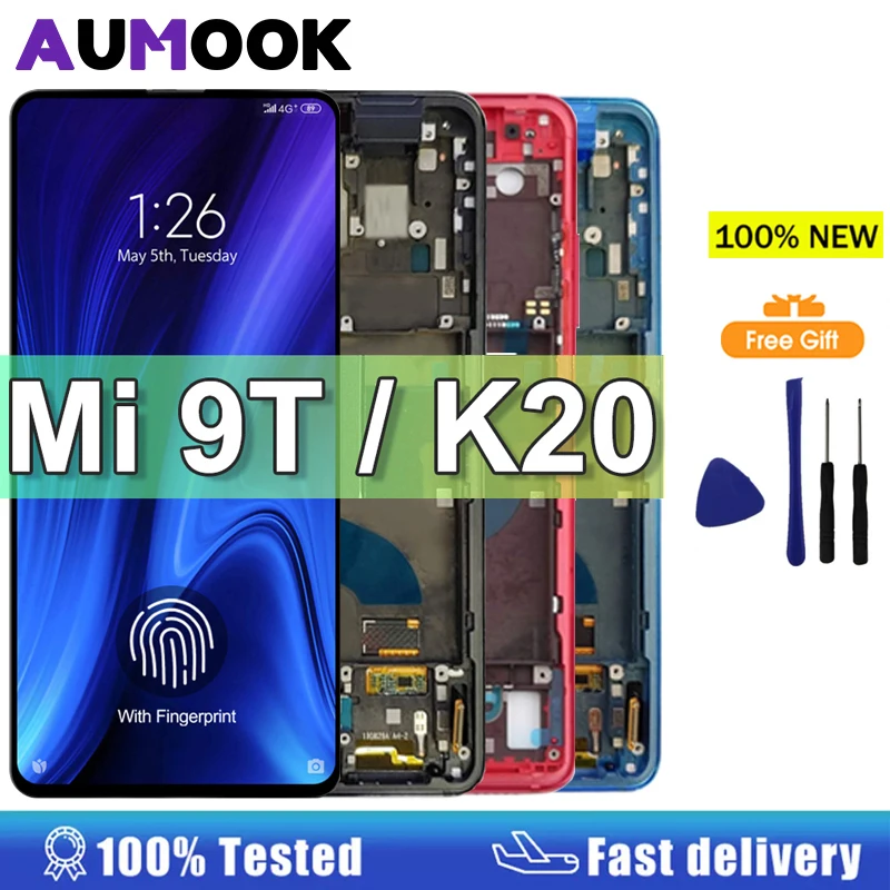 6.39'' Super Amoled Display For For Xiaomi Mi 9T Mi9T Pro LCD Display Touch Screen Digitizer Assembly For Redmi K20/K20 Pro LCD