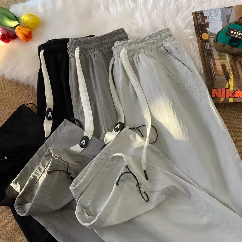 Trendy Sporty Casual Men's Loose Fit Long Pants Versatile Comfortable Breathable Quick Dry Durable Lightweight Summer Shorts