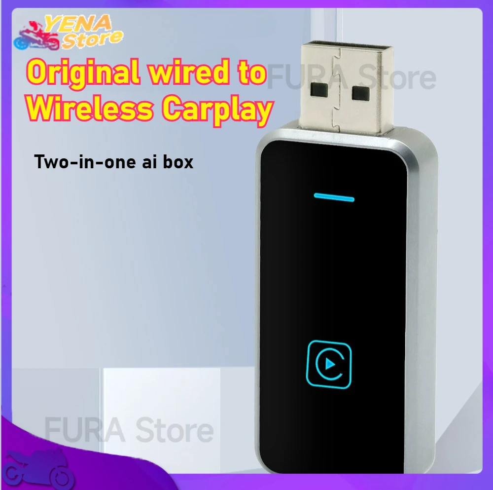 

CarPlay 2Air Wireless CarPlay Android Auto Wireless Box 2-in-1 Adapter 5.8Ghz WiFi BT5.0 GPS Car accessories