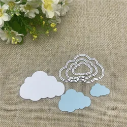 3 pcs Clouds Metal cutting dies mold Round hole label tag Scrapbook paper craft knife mould blade punch stencils dies