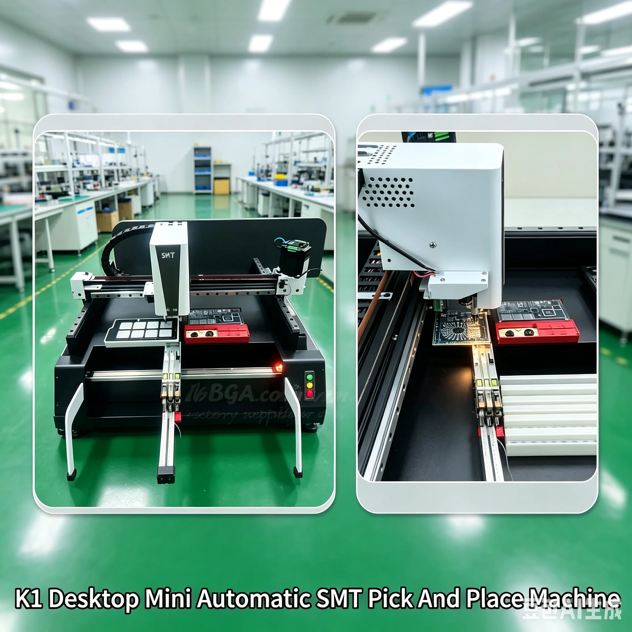 LY-K1 / K1 Pro Automatic Visual Pick and Place Machine SMT Chip Mounter SMD BGA Mounter Soldering Station for PCB Assembly Line
