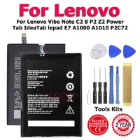 XDOU BL262 BL230 BL240 L12T1P33 Battery For Lenovo Vibe Note C2 8 P2 Z2 Power Tab IdeaTab lepad E7 A1000 A1010 P2C72 + Tool