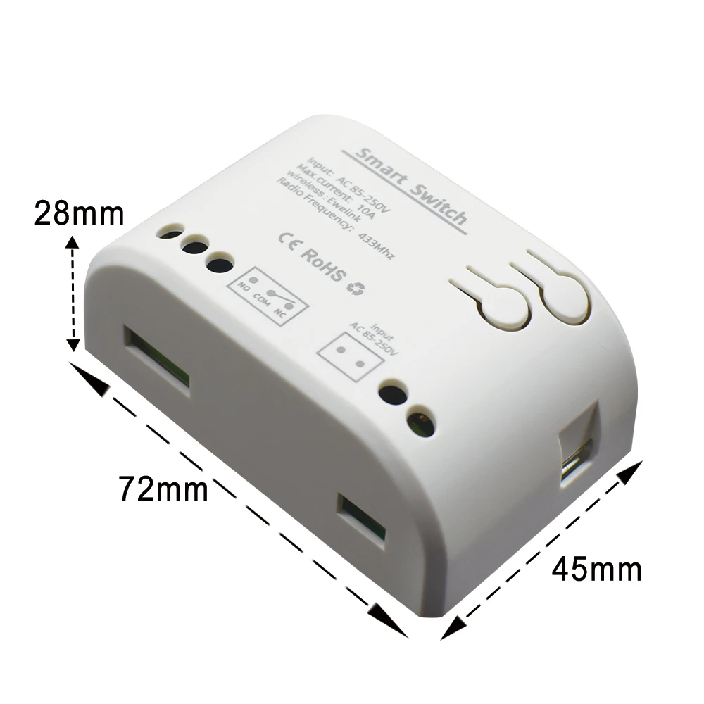 Imagem -05 - Ewelink-smart Controle Remoto Switch Controller App Wi-fi Smart Garage Door Opener Home Automation 1ch Inching Módulo de Relé Alexa