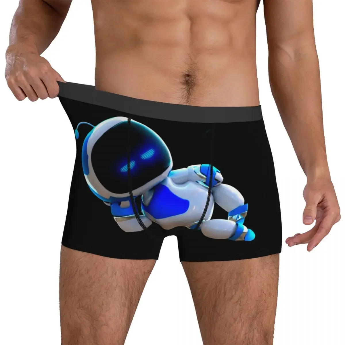 Calzoncillos Boxer cortos Astrobot, bragas para dormir, ropa interior transpirable para hombre, regalos para novio