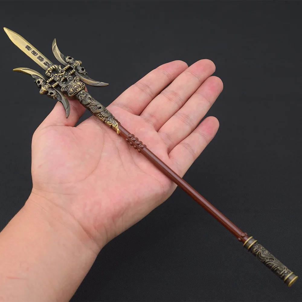 22cm mundo perfecto Anime mundo trueno Halberd arma modelo niño regalo Cosplay espada Medieval Katana Schwert Medieval