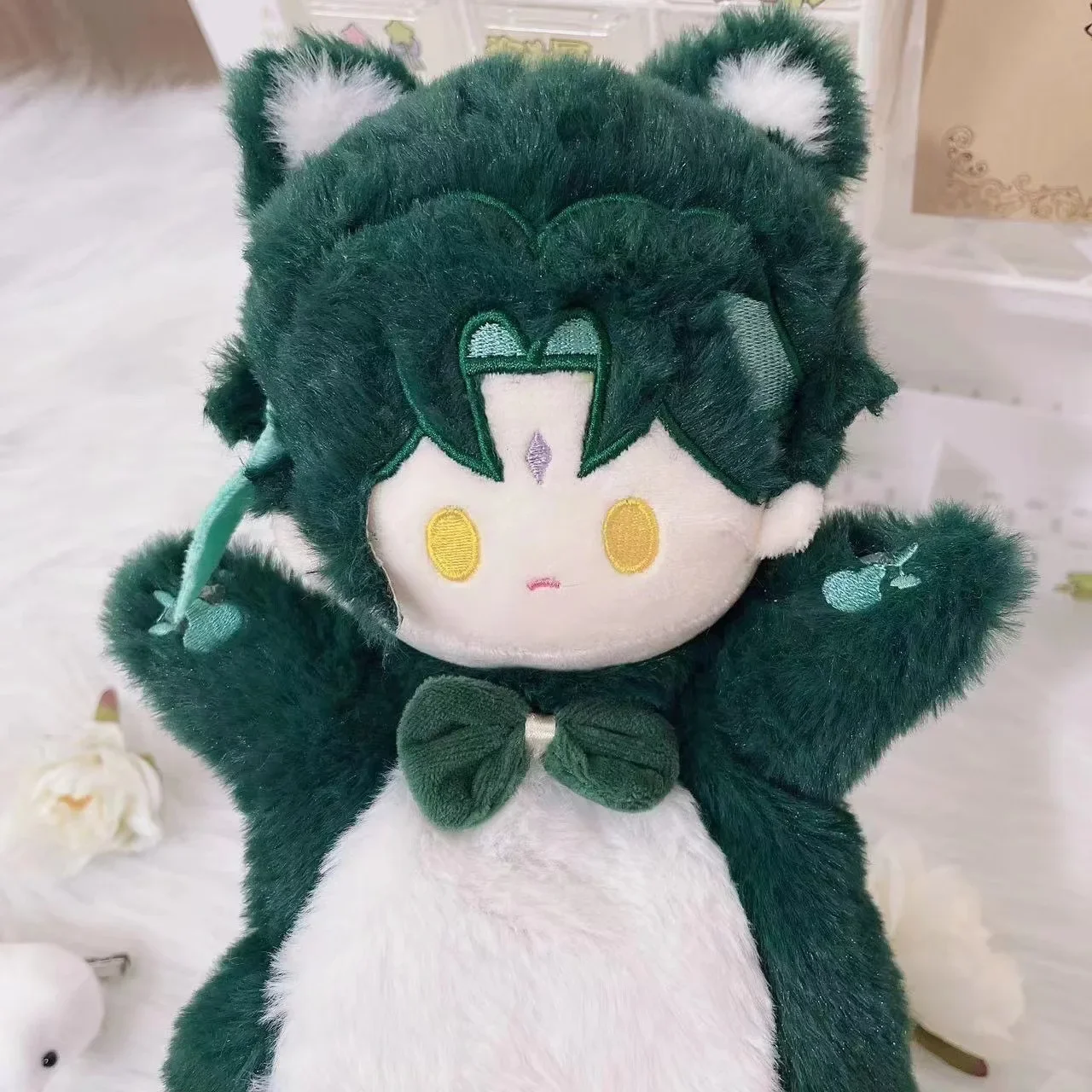 20cm Hot Anime Game Genshin Impact Scaramouche Peripheral Products Puppets Soft Plush Stuffed Doll Toys Hobbies Gifts Friends