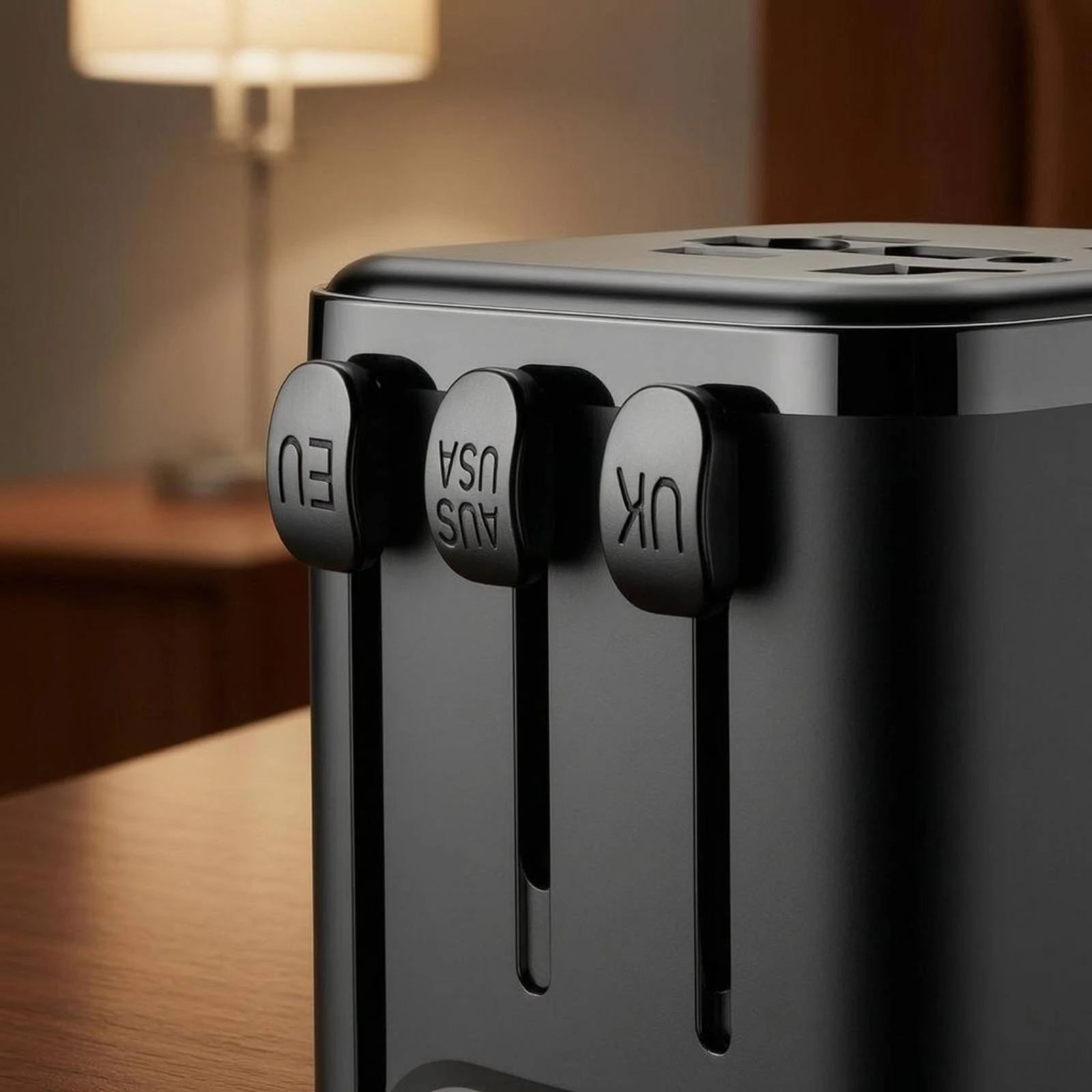 Universal Travel Adapter Safety Shutters International Plug Converter Travel Adapter Compact Design Power Accessory for Abroad