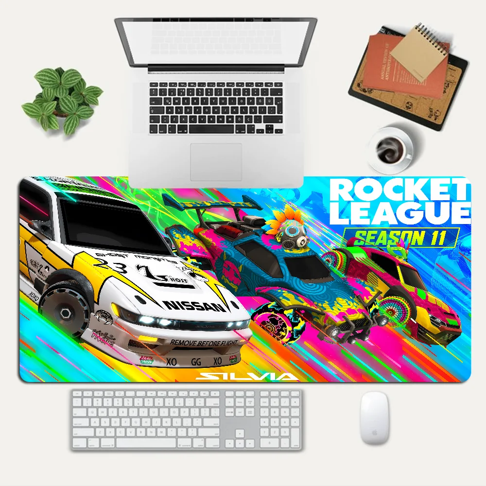 R-Rocket L-League Gaming Mousepad, Custom Skin Desktop Desk Mat, Acessórios Kawaii, Estudantes Writing Pad para PC, Mesa de Computador