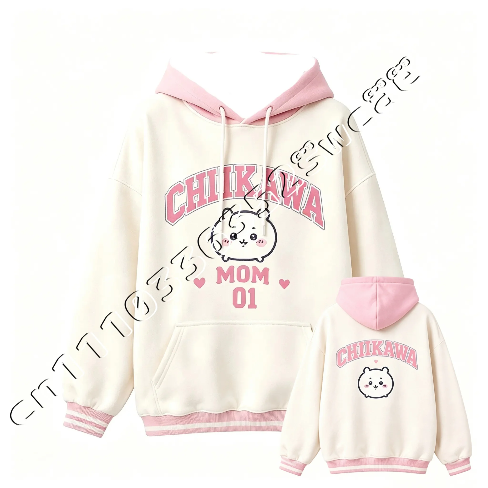 Neue Chiikawa-Serie, passende Familien-Pullover-Hoodies, Fan-Kollektion, Sweatshirt für Mama & Mini, passend für die ganze Familie – Detail 5