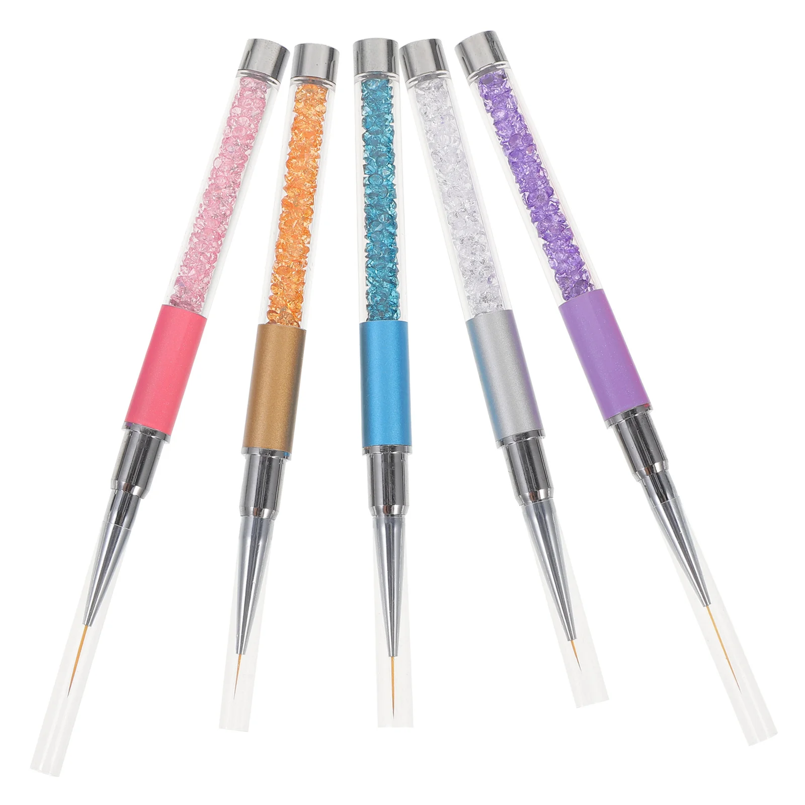 5Pcs Nail Art DIY Painting Pen Manicure Tool Fine Work Gift for Girls Nail Art Drawing Pen Manicure Drawing Tool