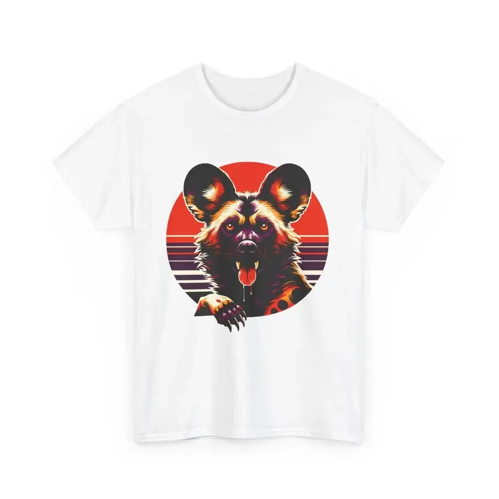 Random Weird Unisex Adult T Shirt African Wild Dog Vampire Ukiyo-e Art Obscure  High Quality 100%Cotton Short Sleeve