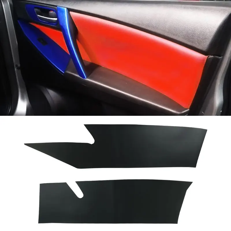 

For Mazda 3 2011 2012 2013 4pcs Car Microfiber Leather Front & Back Door Panel Cover Protective Trim