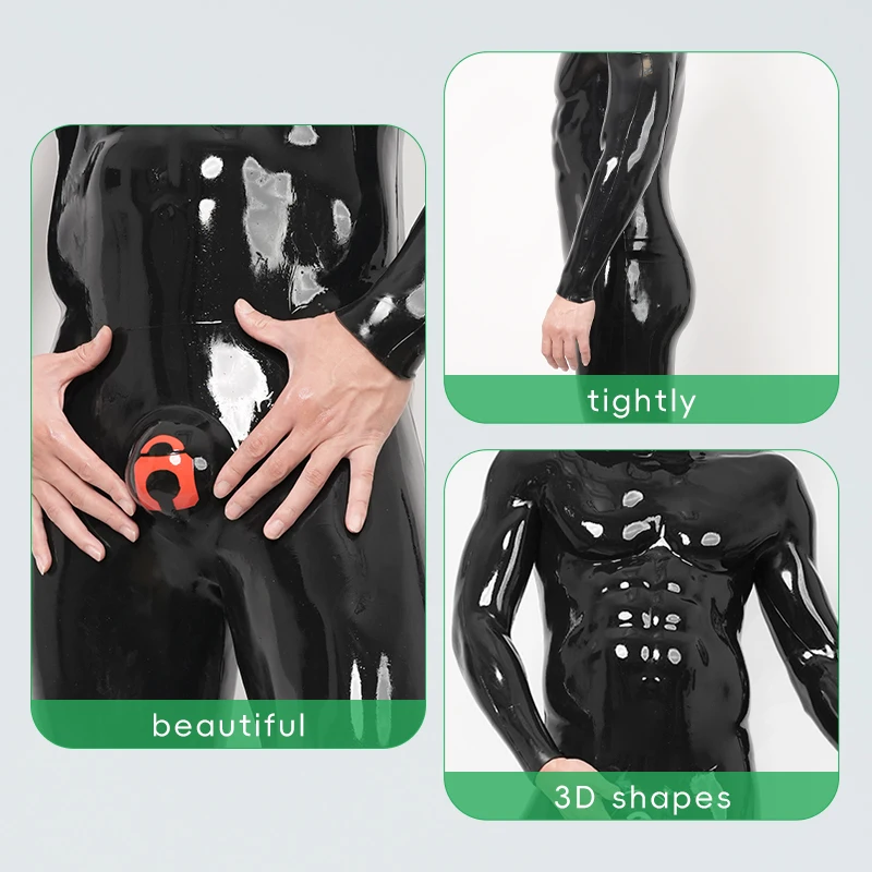 Furrjoi Silicone Bulge Muscle Bodysuit for Cosplay Custom Latex Furry Fetish Whole Body Suit Shiny Fursuit with Muscle Lines
