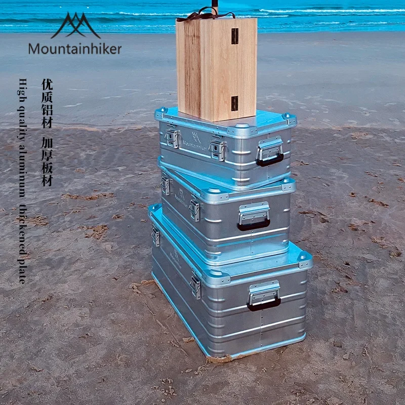 

Mountainhiker Aluminum Alloy Outdoor Storage Box Large Capacity Travel Camping Picnic Accessories Box 20-96L with 5 Sizes