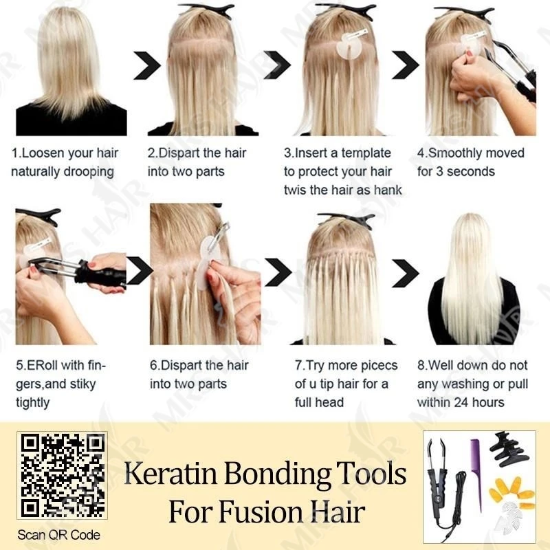 Estensioni dei capelli Fusion con punta a U Estensioni dei capelli umani reali naturali biondi Capsule per capelli alla cheratina da 1,5 cm 50 pezzi 30 g 40 g 50 g 12-24 pollici