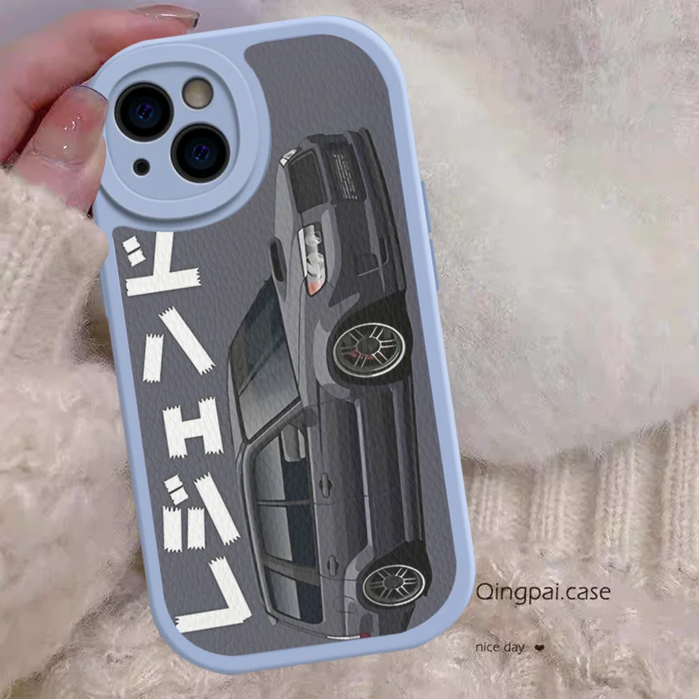 JDM Tokyo Drift Sports Car Phone Case Hard Leather For iPhone 14 13 12 Mini 11 14 Pro Max Xs X Xr 7 8 Plus Fundas