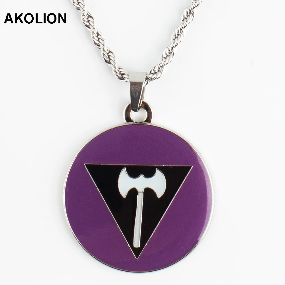 Lesbian Pride Genderqueer pride Asexual Pendant Necklace Rainbow Heart Necklace