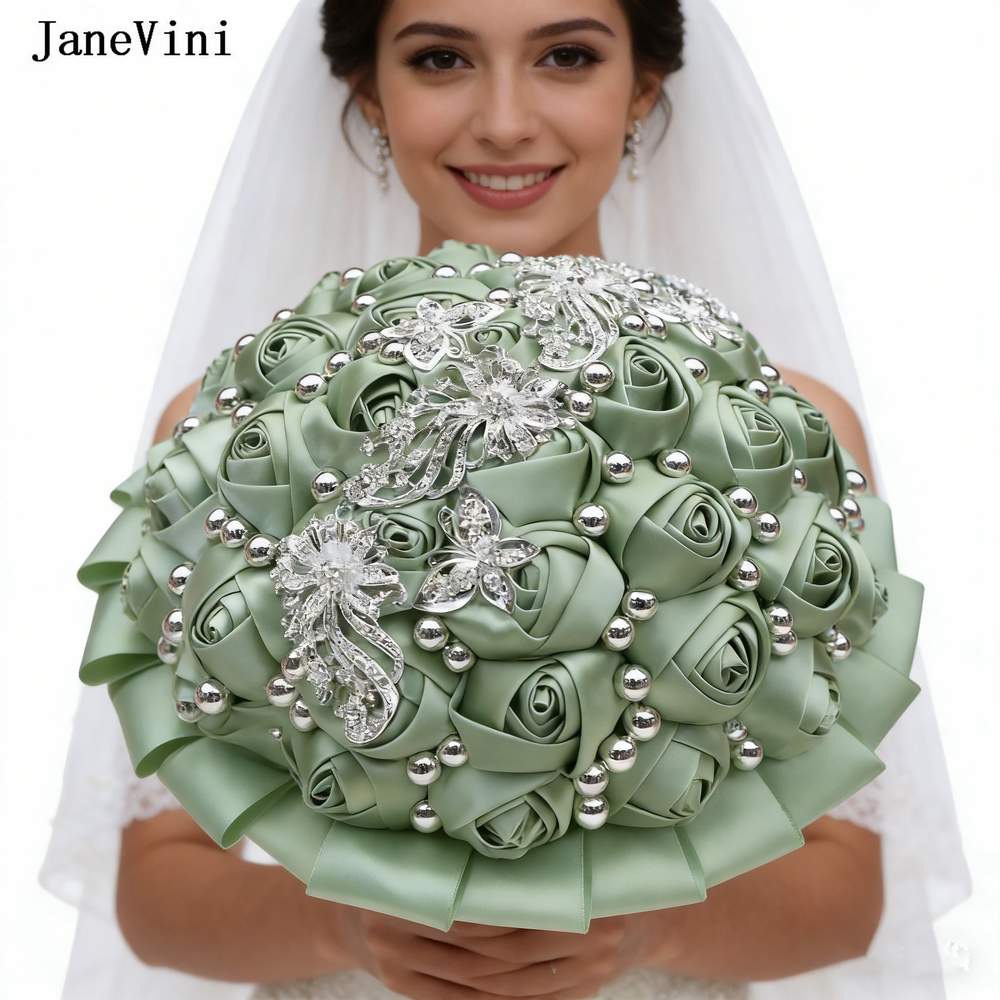 janevini-bouquet-da-sposa-con-strass-argento-scintillanti-e-perle-fiori-verde-salvia-rose-artificiali-in-raso-bouquet-da-sposa-per-la-sposa