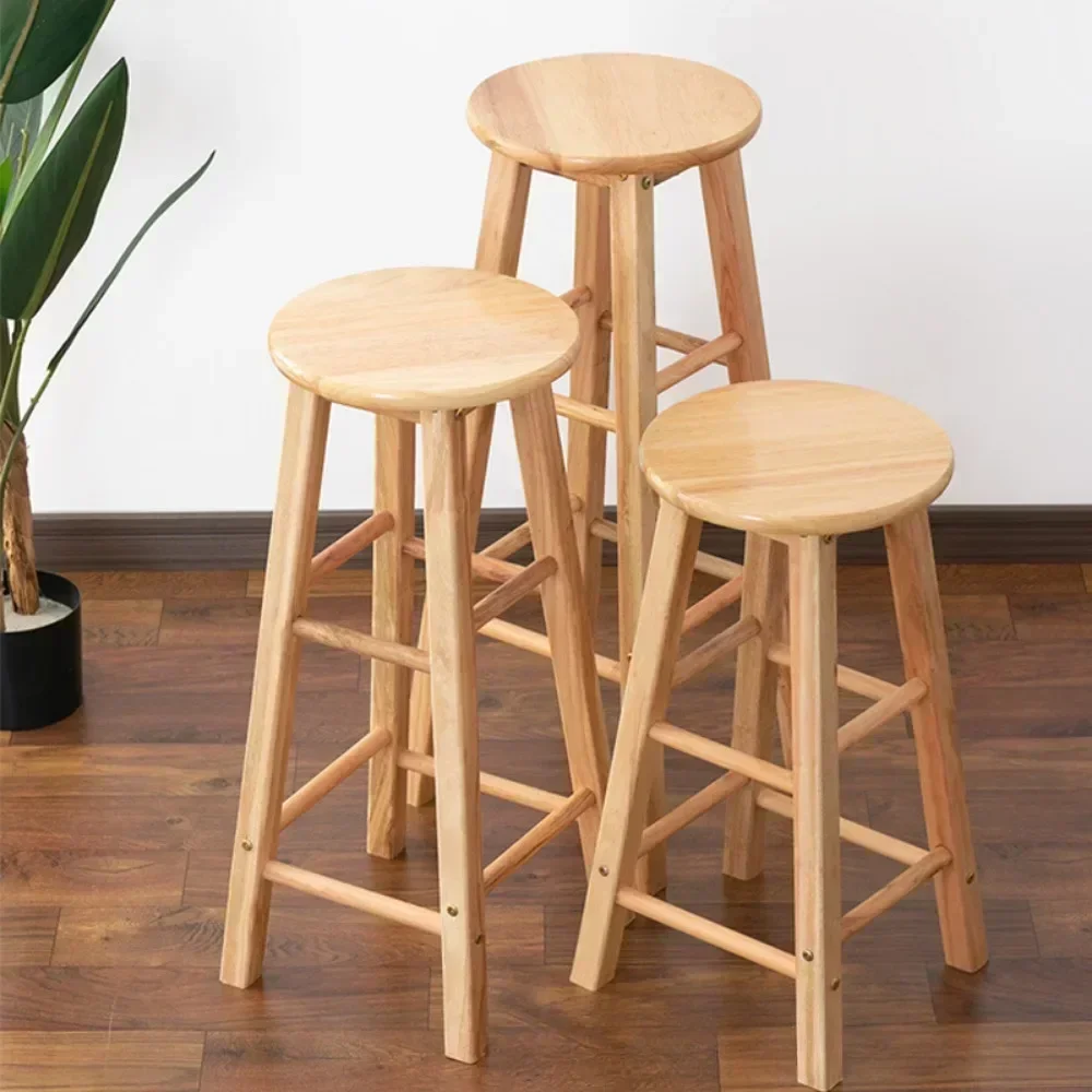 For Solid Wood Stool Bar Multifunctional Bar High Stool Southern Home Minimalist High Chair Practical High Chair Nordic Style Ch