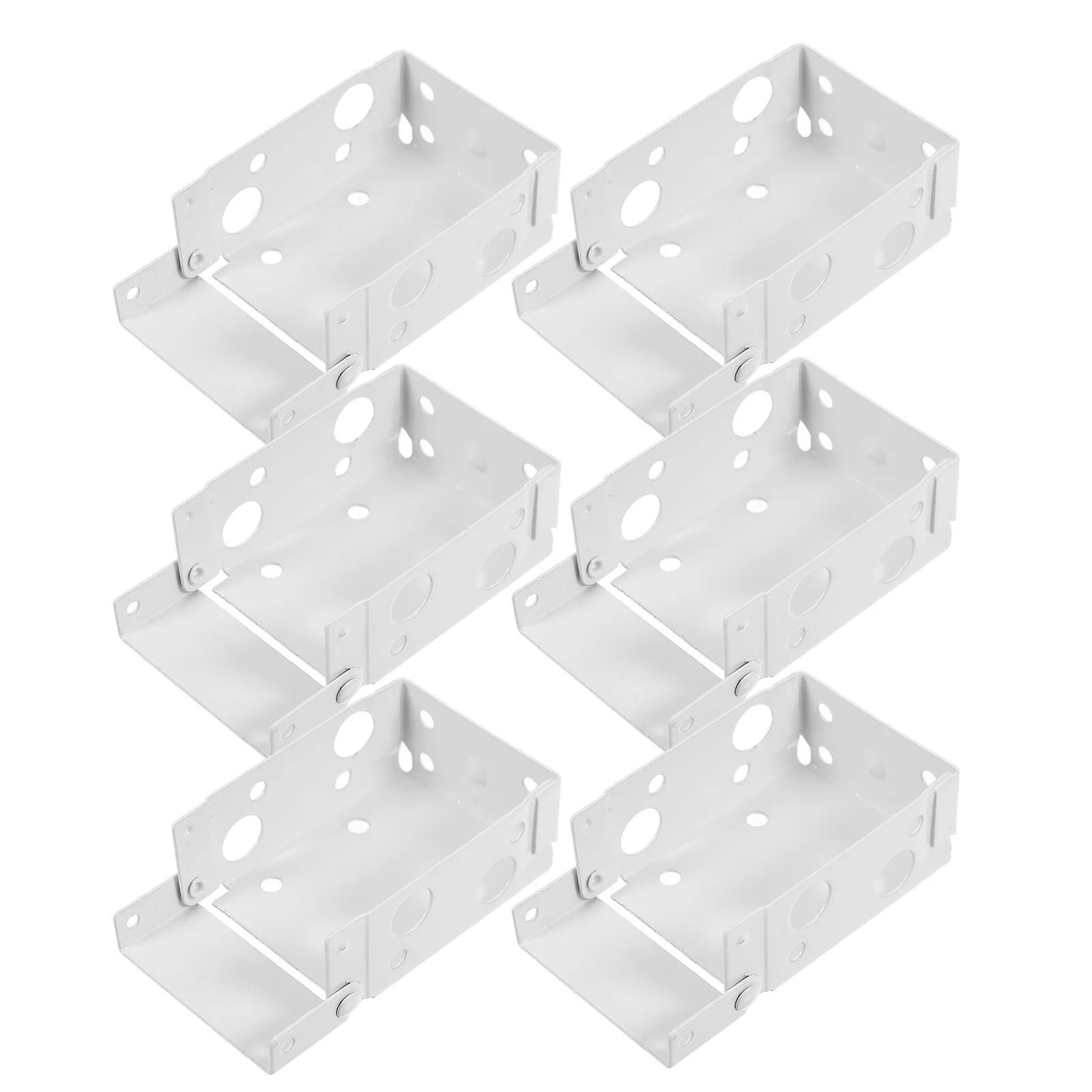 

6 Pcs Blinds Shutter Brackets Low Profile Window Side Mount Internal External Installation Blind Frame Roof Side Back