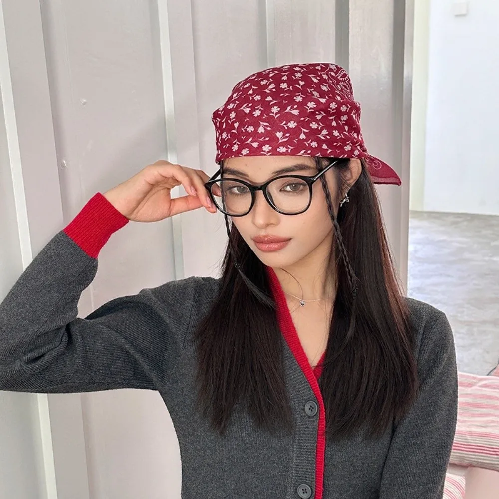 

New 58x58cm Hair Scarf Soft All-match Headband Vintage Breathable Silk Scarf