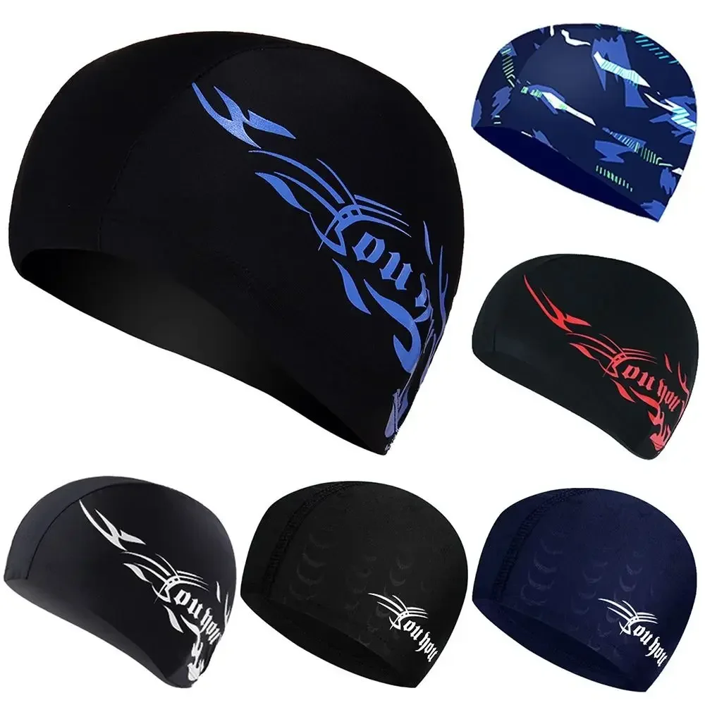 

Swimming Caps for Men Women Elastic Nylon Ear Protection Long Hair Swimming Pool Hat Ultrathin Bathing Caps