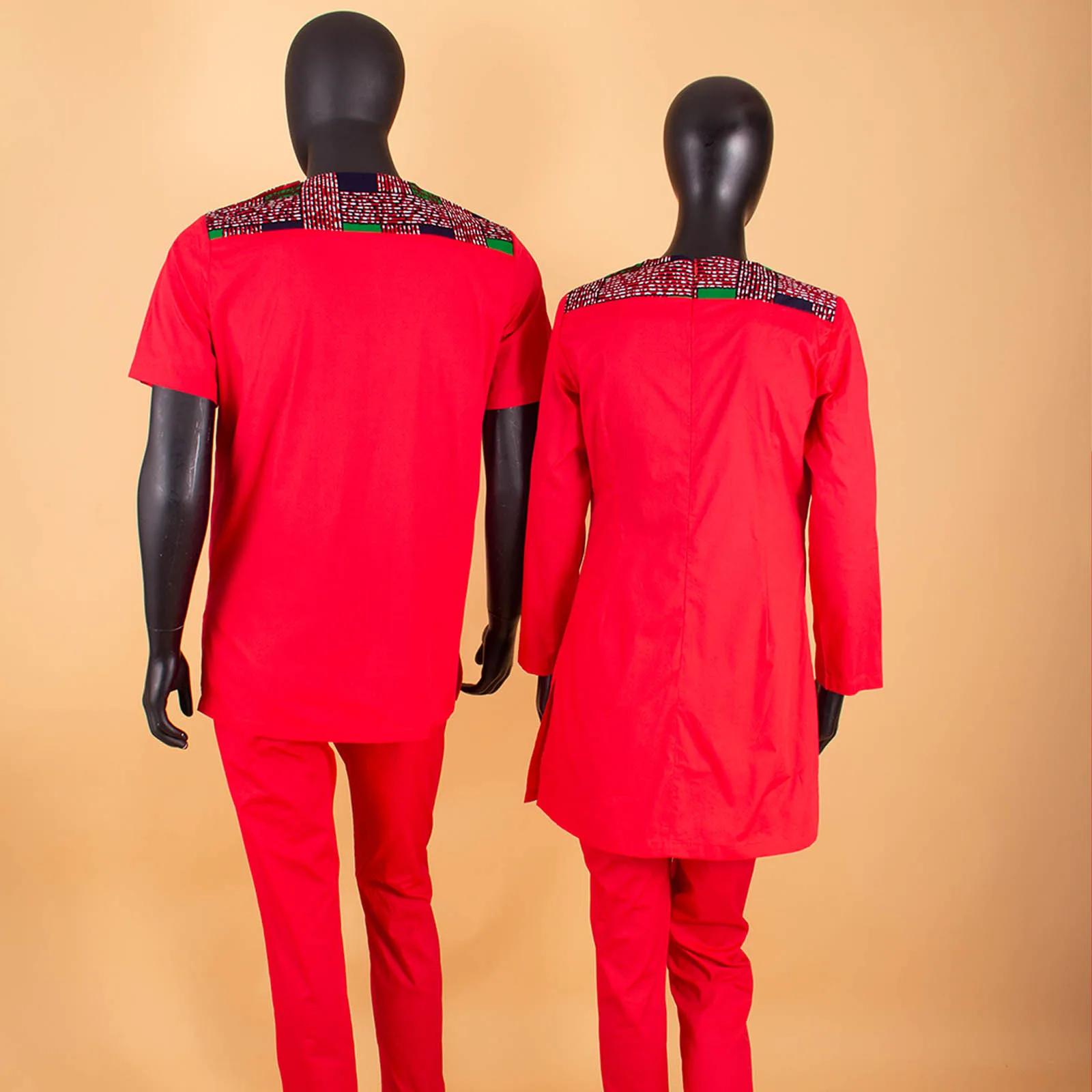 Vêtements Africains pour Couples, Bazin Riche, Vêtements Imprimés Ankara, Assortis aux Tenues pour Hommes, Ensembles Hauts et viser Faits à la Main,