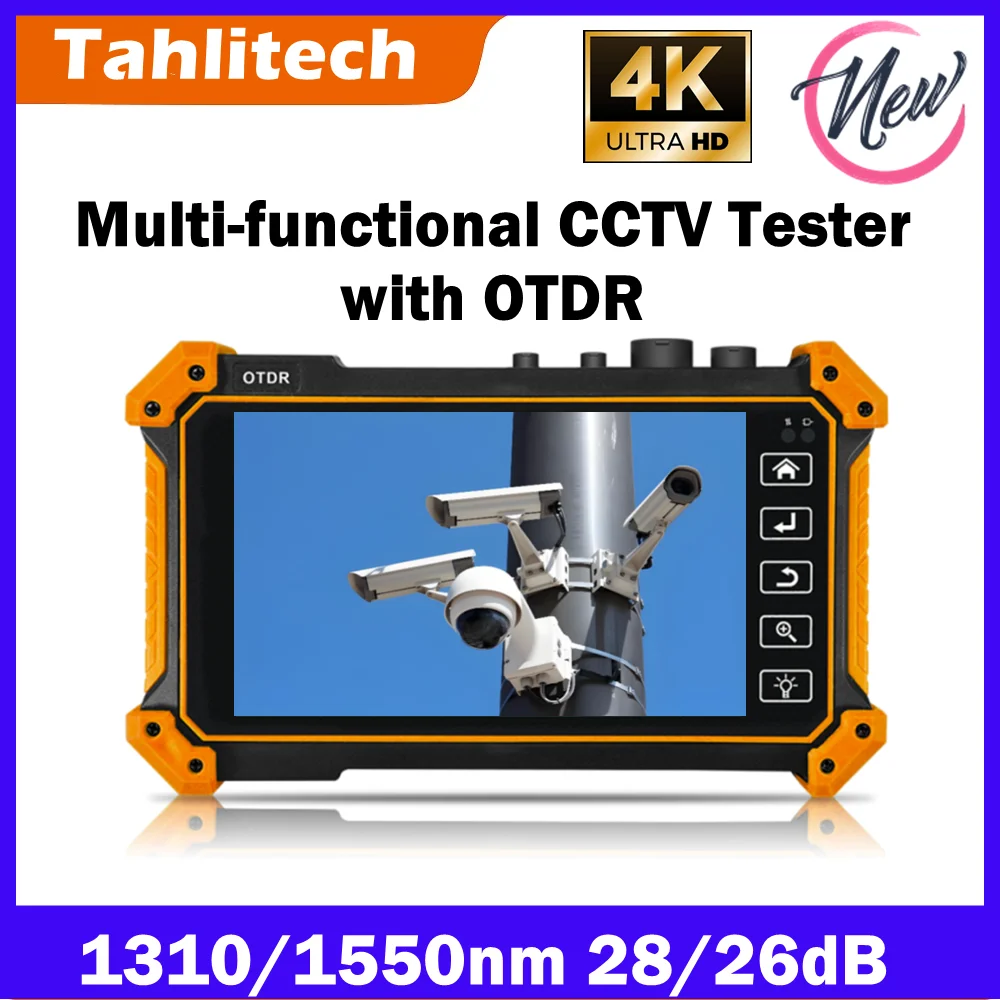 4K IPC Tester Montior with 5.4 inch Touch Screen  MT-5500/5510 OTDR Combined with CCTV Tester, OPM/VFL/Cable tracer
