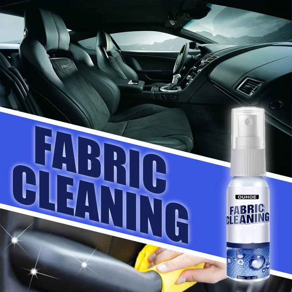 100ml Car Leather Cleaning Agent Ceiling Fabric Cleaning Spray Chemical-Free Carpet Car Cleaner Tool  fabric cleaning spray