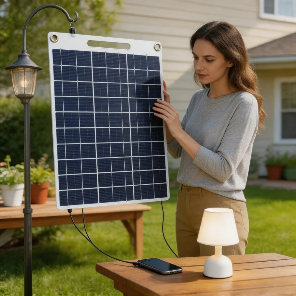 Solar Power Panel 5v 15w 20w Dual Usb Max 3a Fast Charging Portable Solar Bank for Outdoor Climbing Fishing Picnic Wilderness