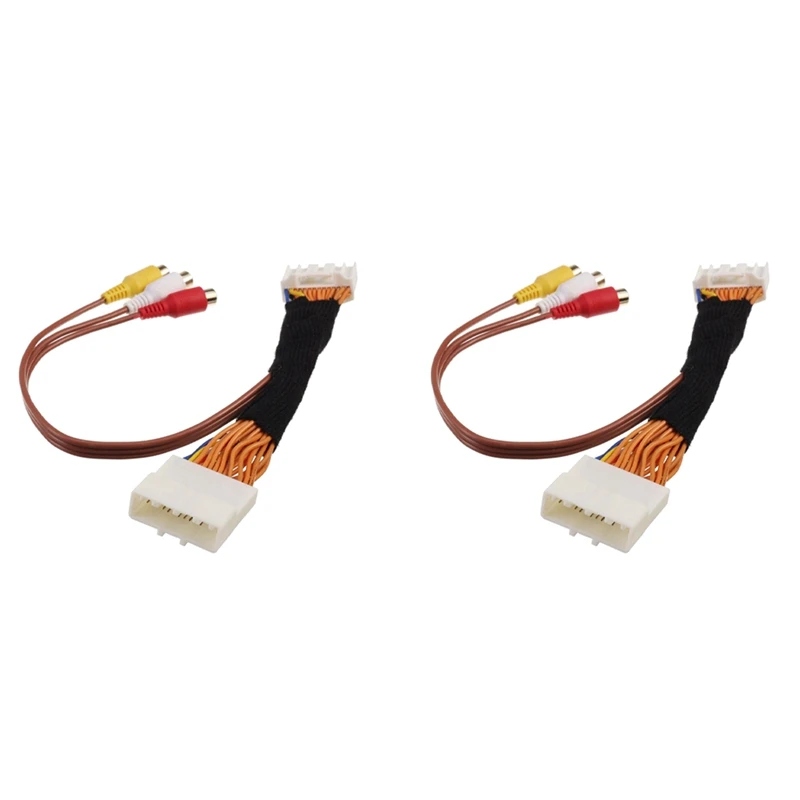 

2X 28 Pin AV Video Audio Cable For Toyota/Lexus Touch 2 And Entune Monitors Head Units