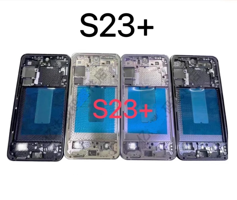 1Pcs Mid frame Bezel For Samsung Galaxy S23 Plus S23 Ultra LCD Display Middle Frame Front Housing