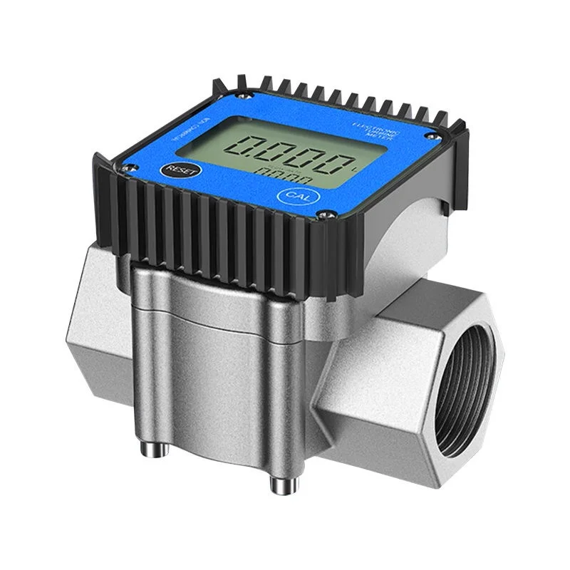 

micro turbine flowmeter K24 aluminum alloy digital display diesel oil water liquid gear meter G1‘’ G3/8‘’ 3L-100L/min