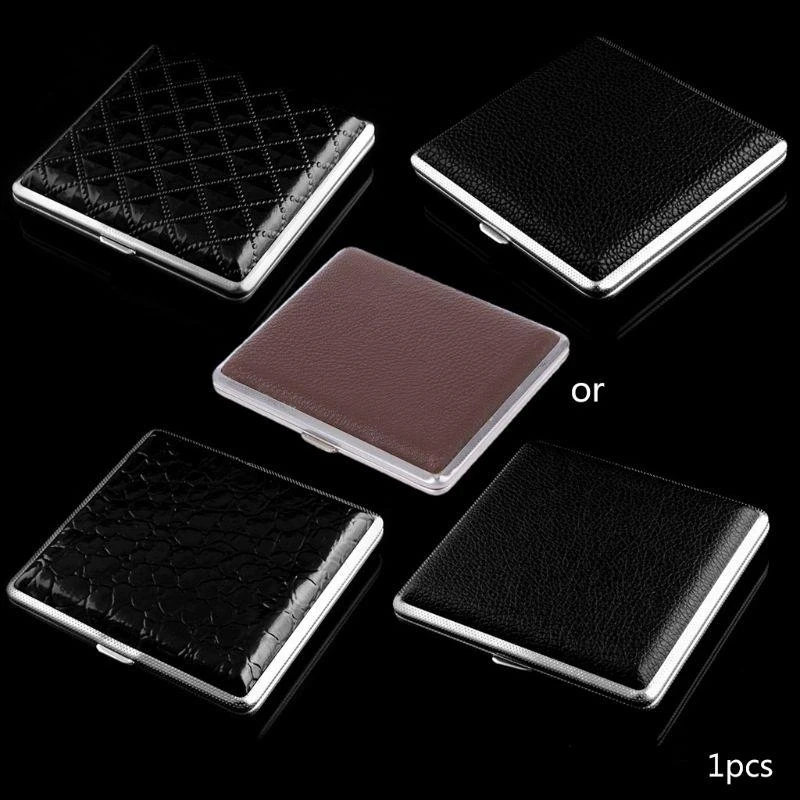

Metal PU карман 97QC для хранения сигарет 20 шт.