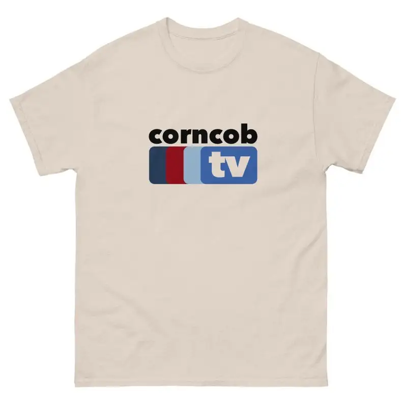 

Corncob Tv Logo T Shirt Tim Robinson I Think You Should Leave Itysl Sketch Show Netflix Funny Meme Joke Merch Gift Idea Tee