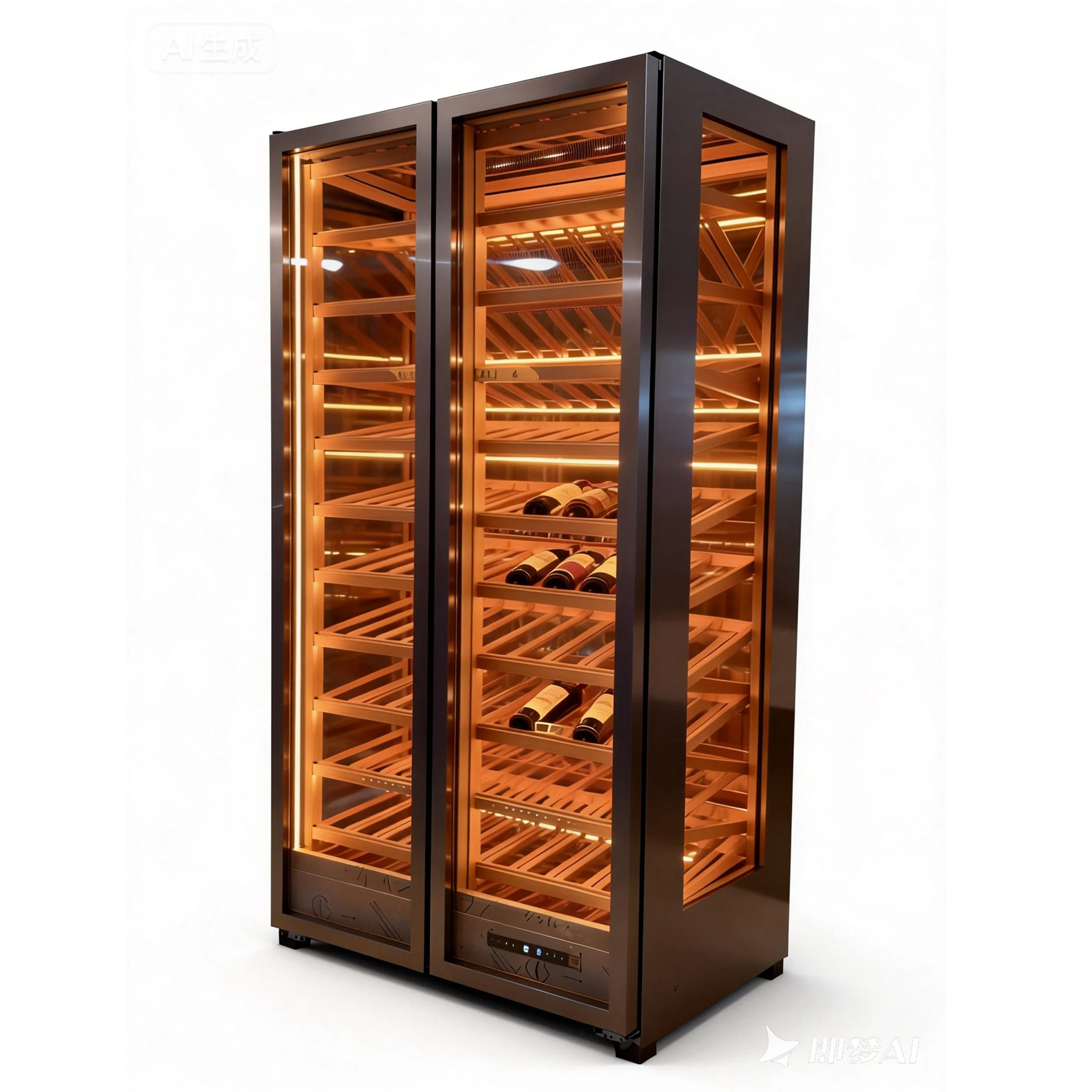 Premium Series Stainless Steel Wine Cabinet Smart Temperature for Home and Commercial Use