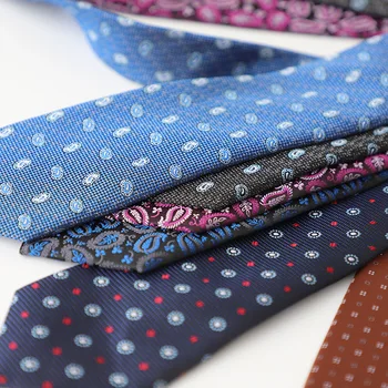 Gravatas de seda artesanais britânicas, 8cm, para homens, bolinhas, paisley, preto, pescoço, cavalheiro, casual, smoking, festa de casamento, cravat