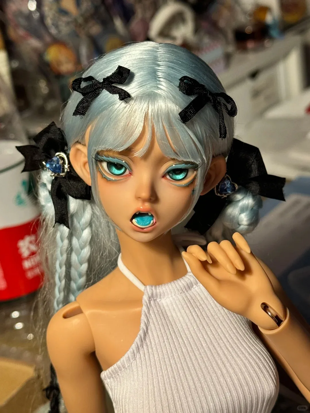 

Кукла Ellana High SD BJD, масштаб 1/4, качественная модная смоляная фигурка женщины-кошки, рождественский подарок с точечным макияжем