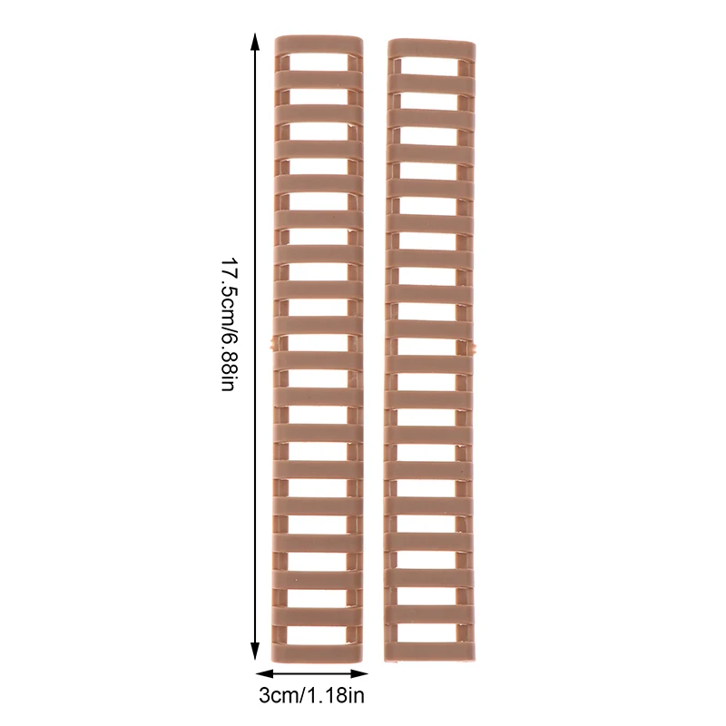 Riel protector de goma suave, riel protector trapezoidal de goma, protectores de manos, 2 uds.