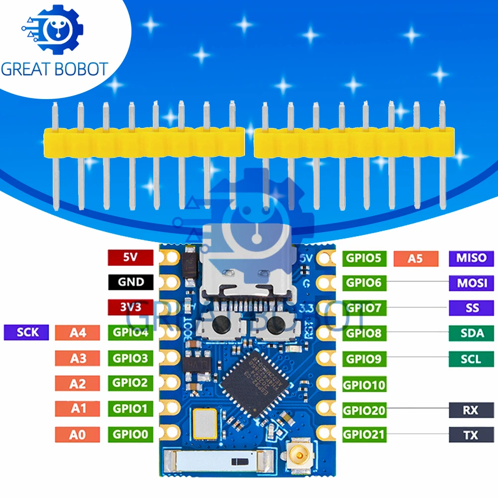 ESP32-C3 PRO MINI development board onboard ESP32-C3FH4 chip module WiFi Bluetooth development board