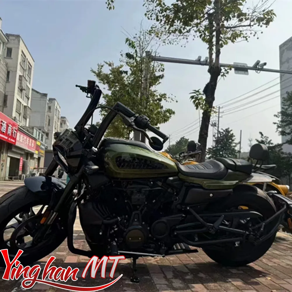 

Motorcycle 2 inch Bar Handlebars 22mm Zero Drag Bar 6" 8" 10" 12" For Harley Sportster S 1250 RH1250S Nightster 975 2021-2025