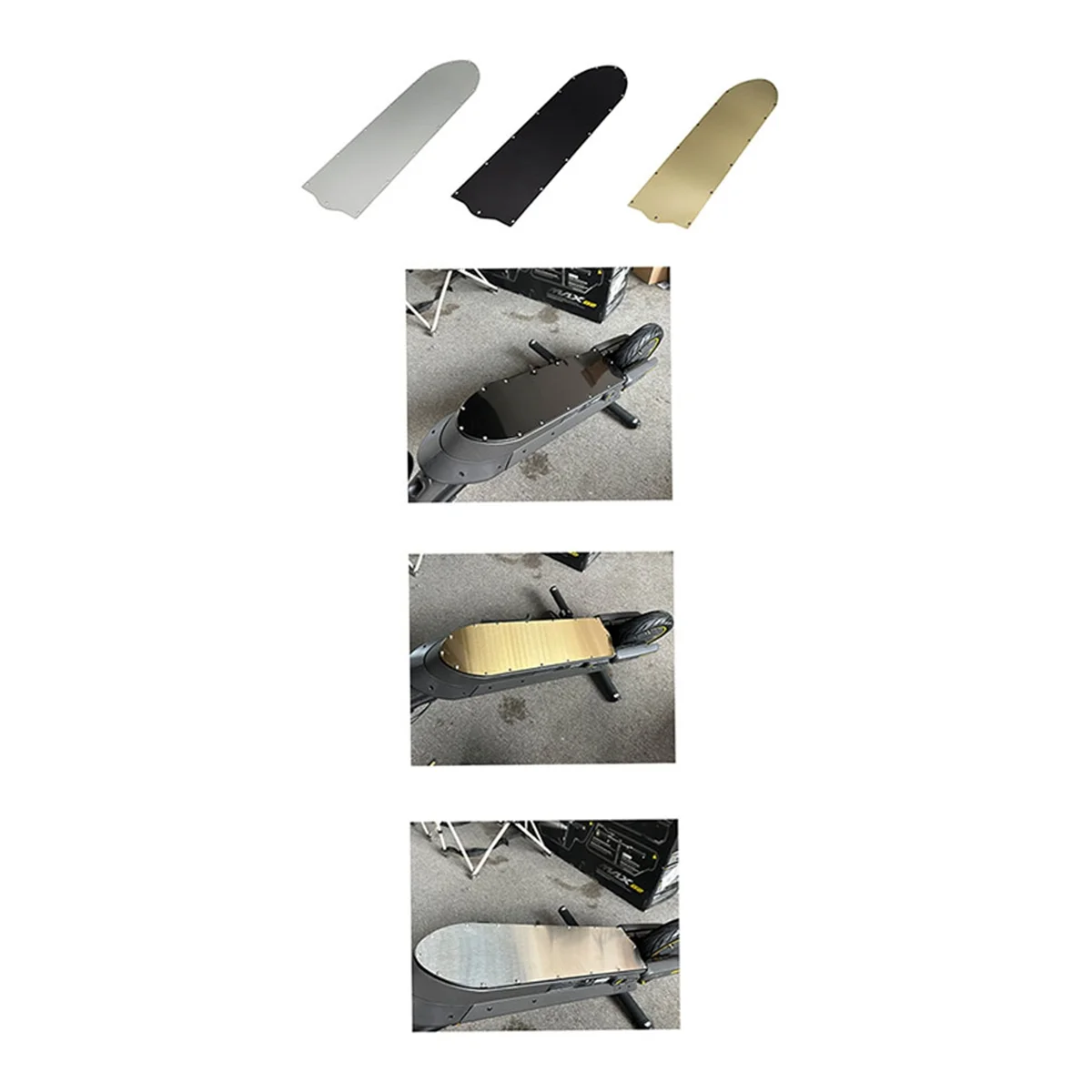 For Ninebot Max G2 Stainless Battery Bottom Cover Electric Scooter Chassis Shield Protection Cover Repair Parts Black image 3