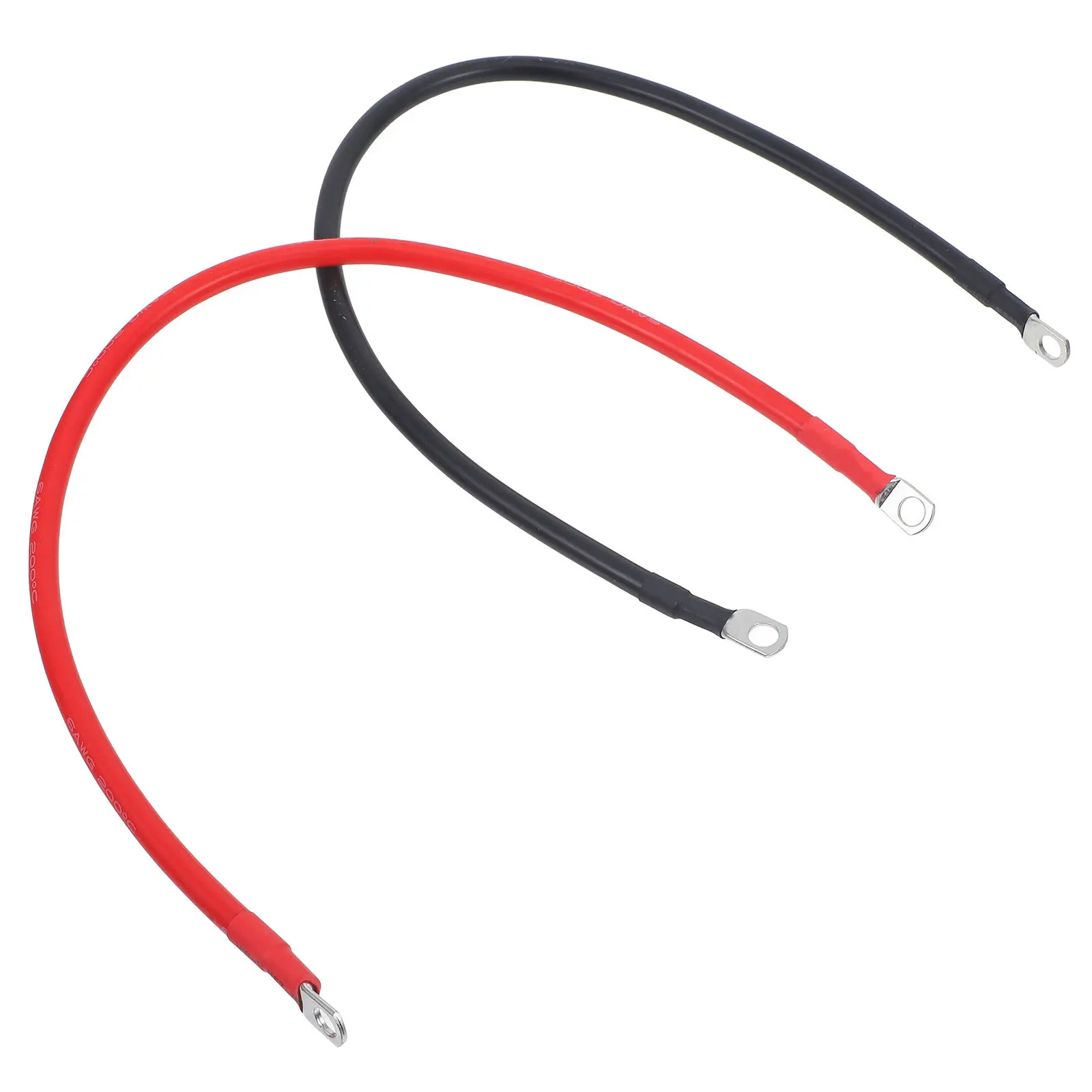 

2Pcs Car Battery Cables Battery Inverter Cables for Rv Solar Durable Easy Installation Power Inverter Wire