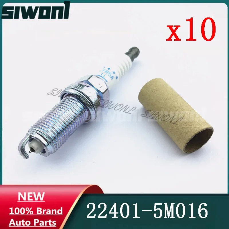 

10 шт./лот, свеча зажигания 22401-5M016 PLFR6A-11 для Nissan Altima Sentra Frontier Maxima Infiniti FX45 G35 224015M016 PLFR6A11