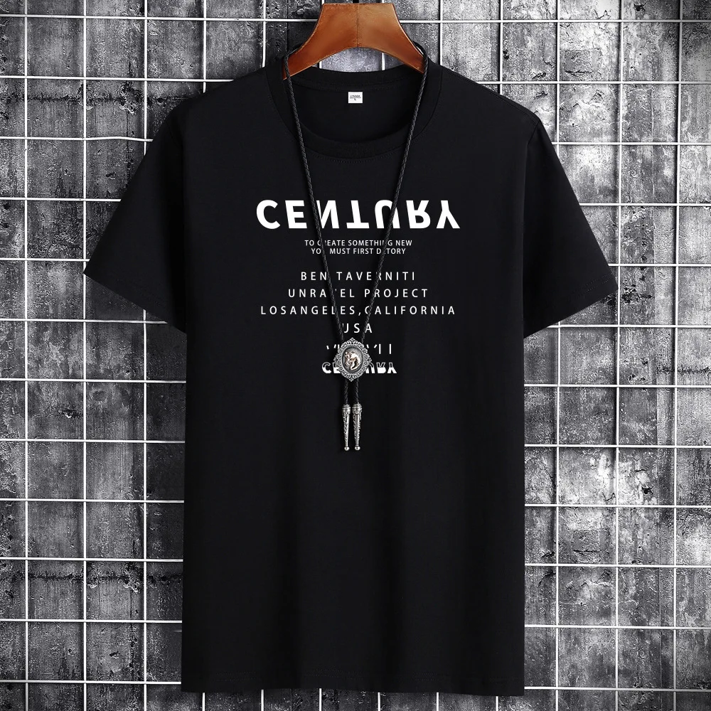 JFUNCY Men's Oversized Cotton T-Shirt Summer Letter Print Customizable Hand-Painted Design Casual Streetwear