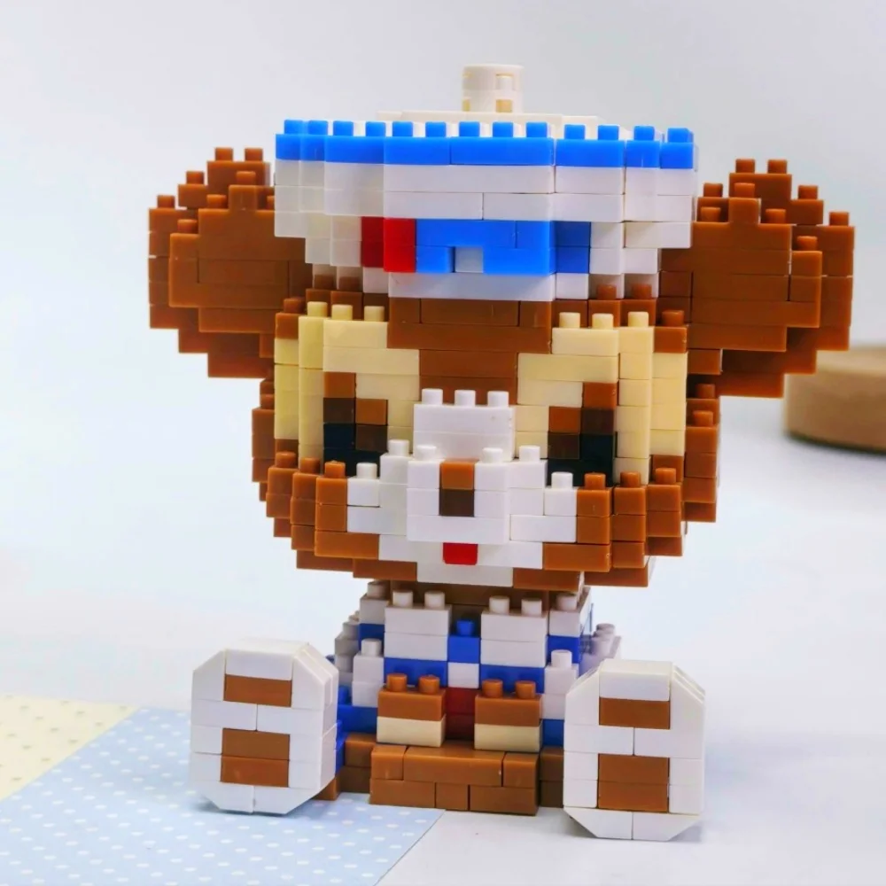 Disney Anime Cartoon Building Blocks Mickey Mouse mini Action toy LinaBell Figures Blocks Toys Bricks Assemble Toys Kids Gifts