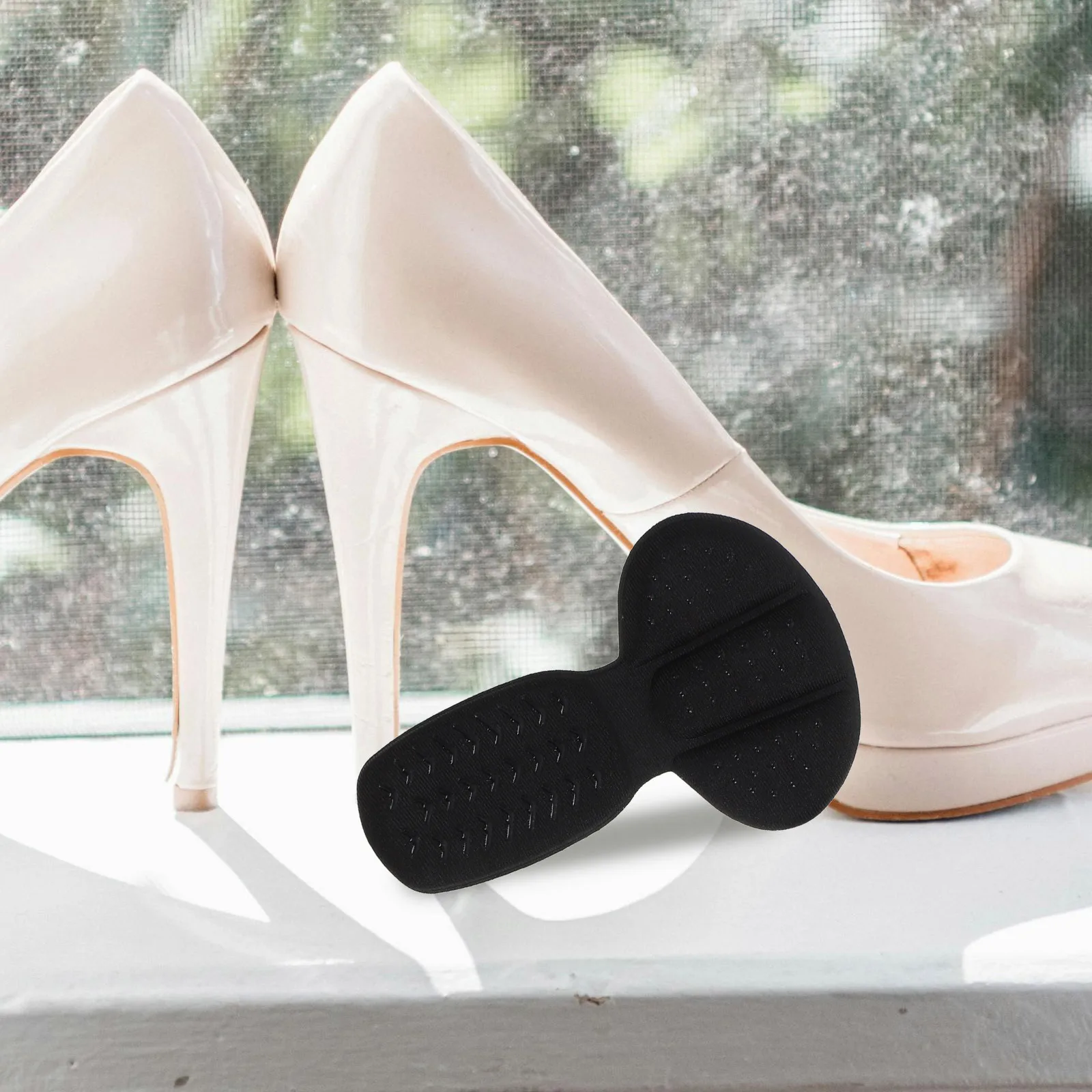 

4Pair Anti-Drop Heel Stickers Wear-Resistant Comfortable Heel Pads Cushion Inserts for High Heels Sandals Boots Foot Care