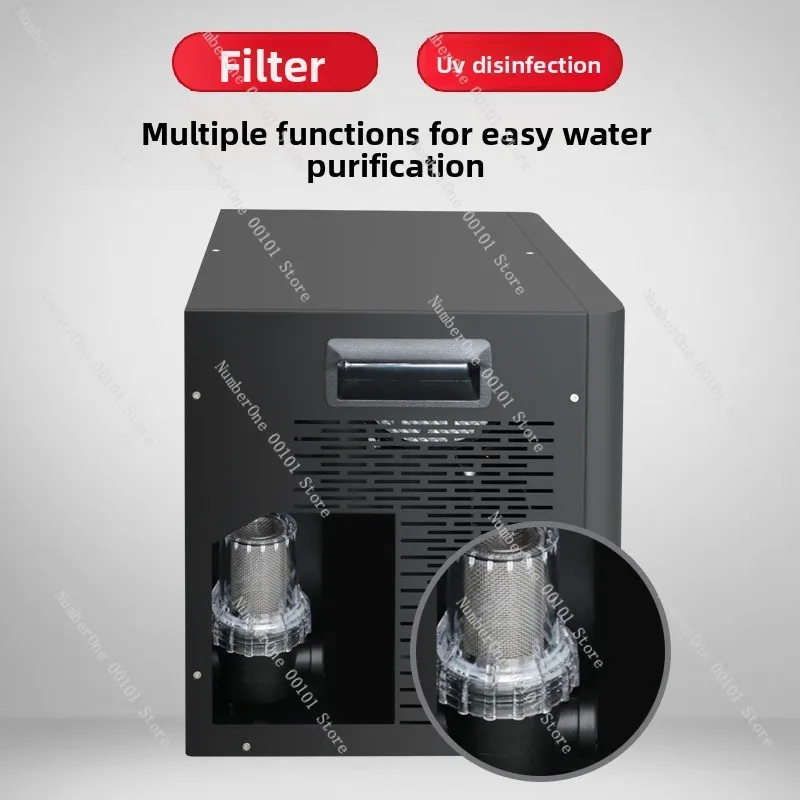 Ice bath chiller - sports therapy recovery ice bucket with ice bath machine water pump and filter
